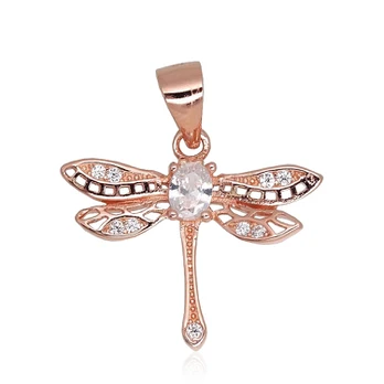 Sidabrinis pakabukas su cirkoniais „Dragonfly II“