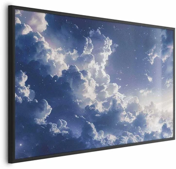 Artgeist Plakatas - Starry Clouds and Soft Light Over a Corner of the Sky