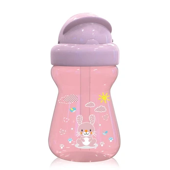 Sportinis gertuvas Lorelli Mini Animals Blush Pink, be BPA, 325 ml