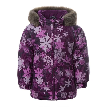 Huppa Vaikų žieminė striukė VIRGO, burgundy pattern