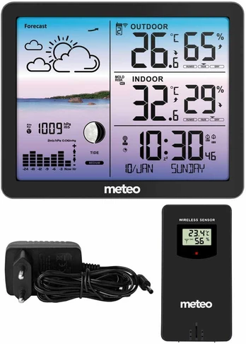 METEO SP107 weather station, juodas