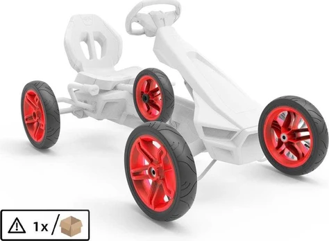 Berg Wheel red 12.5x2.50-9 slick