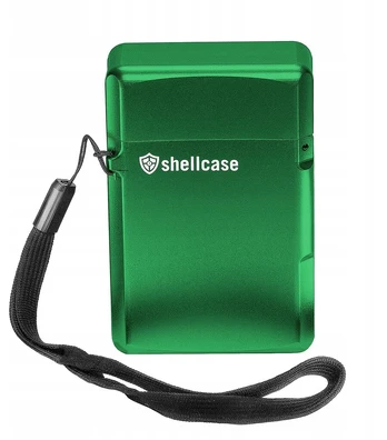 Shellcase aliumininis raktų dėklas su keyless funkcija, žalias