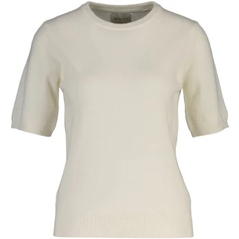 Megztinis moterims, Smėlio, superfine lambswool ss c-neck