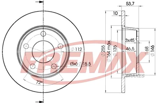 Stabdžių diskas FREMAX BD-2880