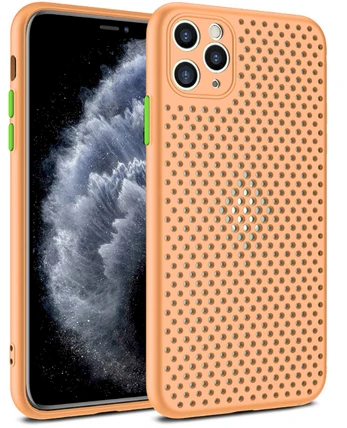 Fusion Accessories "Breathe Silikoninis dėklas Apple iPhone 12/ 12 Pro" Oranžinis
