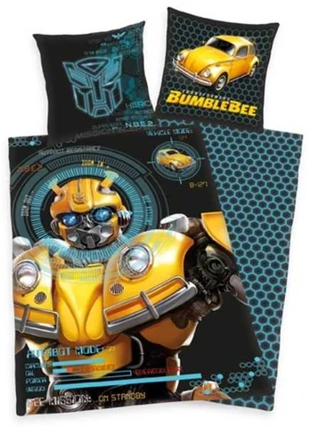 MCU Transformer Bumblebee Sengetøj 135x200 cm - 100 procent bomuld