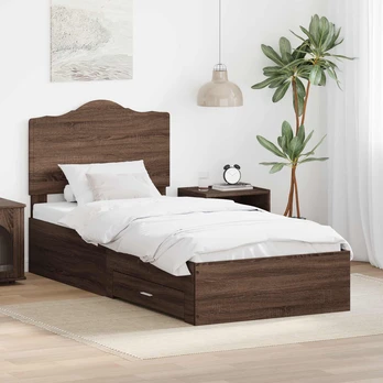 Lova Lovos rėmas Rudas ąžuolas 75 x 190 cm Apdirbta mediena