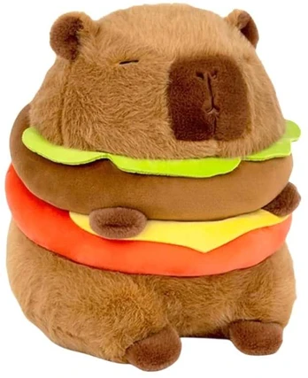 Minkštas žaislas mėsainis Kapibara, 20 cm