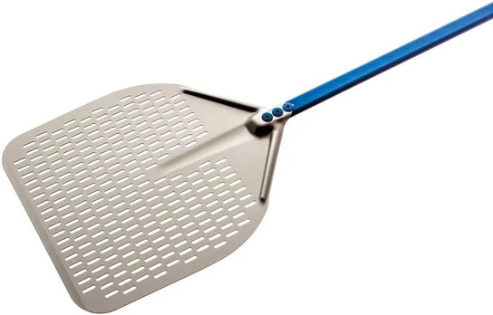 Pizza shovel, 180 cm, rectangle, perforated, Azzurra