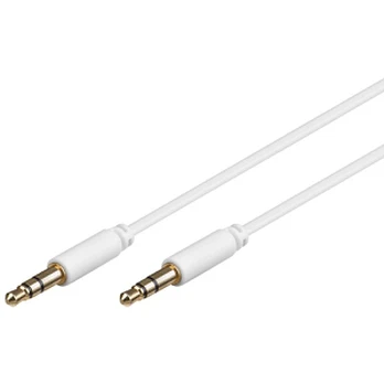 Kabelis Goobay Jack 3.5mm - Jack 3.5mm 2m baltas (69113)