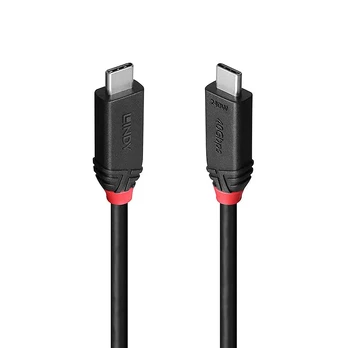 CABLE USB4 240W TYPE C 1M/BLACK LINE 37001 LINDY