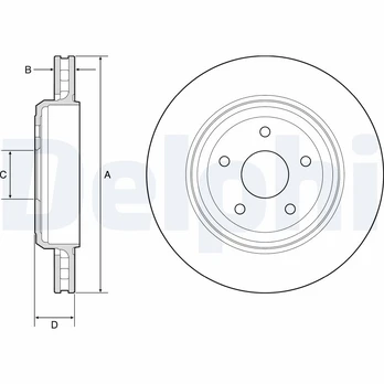 DELPHI BG9214C Brake Disc