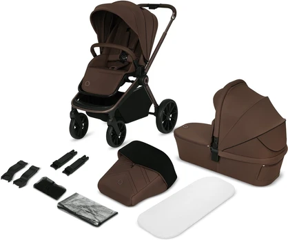 LIONELO universalus vežimėlis MIKA PLUS 2IN1, Mocha mousse
