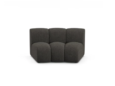 Modul Armless, "Lupine", 1 Seat, 154x95x70, Dark Grey