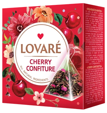 LOVARE cherry confety vyšninės 2g 15 piramidžių