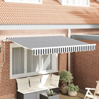 Markizės pakeitimas audinys 3.5x2 m rėmui Antracito ir Baltos