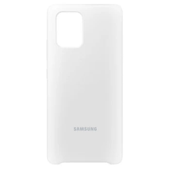 Dėkliukas SAMSUNG Galaxy S10 Lite (2020), nugarėlė, silikoninis, baltas
