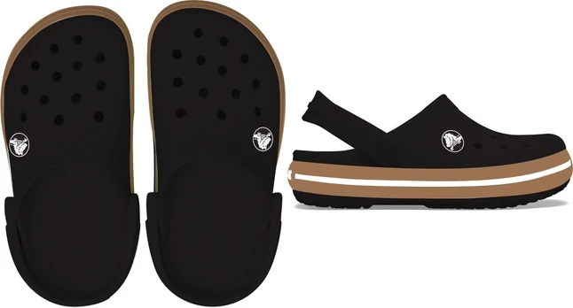 Crocs™ Crocband Gum Clog Kid’s Black - 25