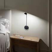 Vibia Pin 1680 LED sieninis šviestuvas, 39 cm, juodas