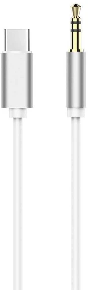 Dėklas Oem Adapteris HF/audio Type C do Jack 3,5mm baltas cable (male)