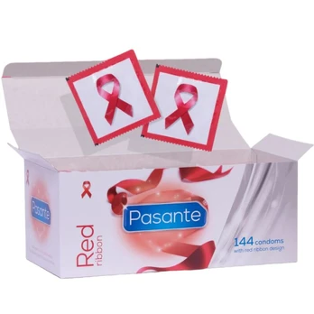 PASANTE - Prezervatyvai Red Ribbon 144 vnt.