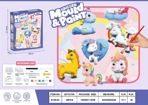 MOULD & PAINT kūrybinis rinkinys, Unicorn, 2306K0400