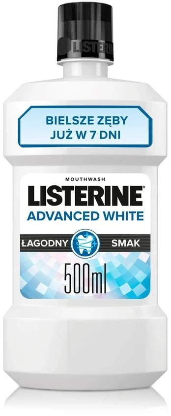Listerine burnos skalavimo skystis advanced baltas, 500 ml