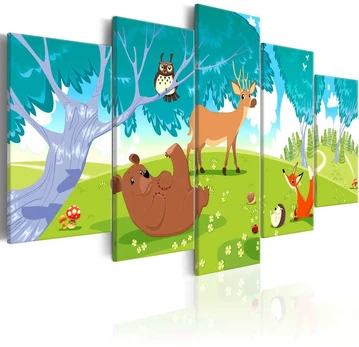 Artgeist Paveikslas - Friendly Animals (5 Parts)