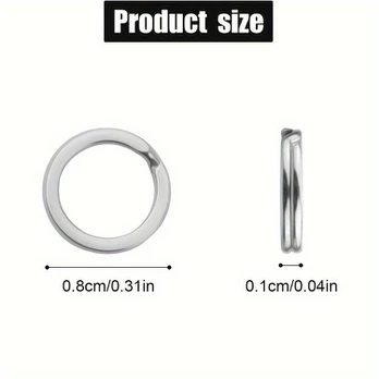 Raktų žiedai, 60 Pcs Silvery rings