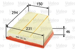 Oro filtras VALEO 585281 kaina