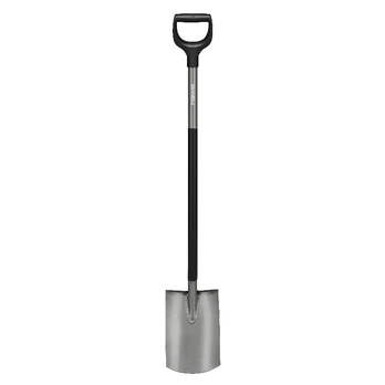 Ergonomic kastuvas tiesia briauna pilkas, Fiskars