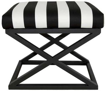 Pouffe Capraz - Juodas, Baltas