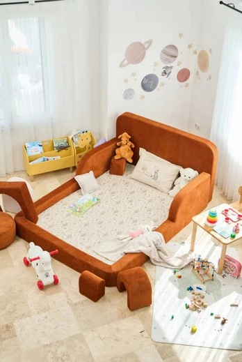 Vaikiška sofa Funbed Double 115, oranžinė