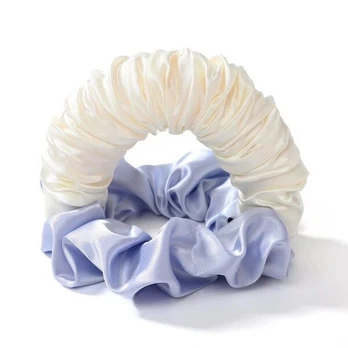 Minkštas plaukų suktukas-gumytė Silk, baltas