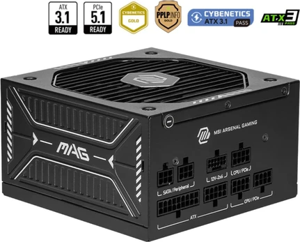 MSI MAG A750GLS PCIE5 | Maitinimo šaltinis