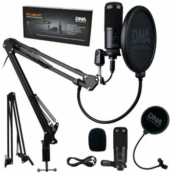 USB kondensatorinio mikrofono komplektas DNA CM USB KIT
