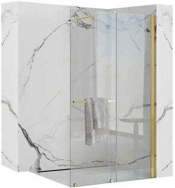 Stumdoma dušo sienelė Rea Cortis, Gold, 100 cm