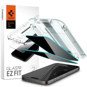Apsauginis stiklas Spigen GLAS.TR EZ FIT 2-PACK IPHONE 15 PRO MAX PRIVACY kaina
