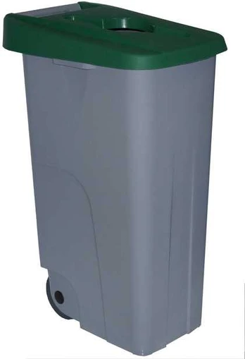 Basket DE-23250 lid with opening, žalias