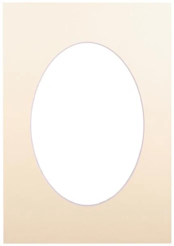 Passepartout 15x21, bisquit oval | 20725