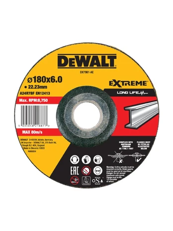 180 x6 mm šlifavimo diskas metalui EXTREME
