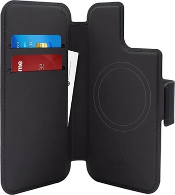 Puro PURO Folio MagSafe Case - Dėklas iPhone 14 Plus / 12 Pro Max (juoda)