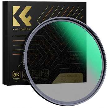 Kampf K&F Concept Nano-X MRC Juodas Mist 1/2 - 82 mm diffusion filter