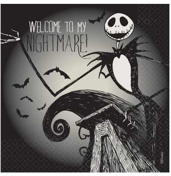 Amscan Nightmare Before Christmas servietter