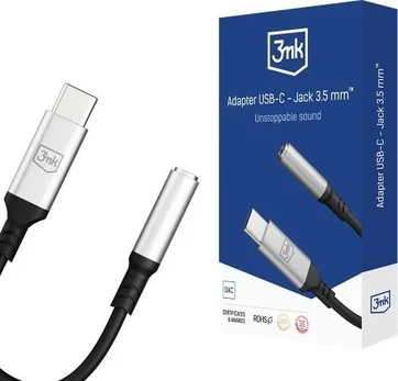 Accessories - 3mk Adapter USB-C - Jack 3,5 mm