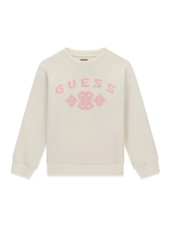 Guess Džemperis J6BQ17 K7270 Kreminė Relaxed Fit