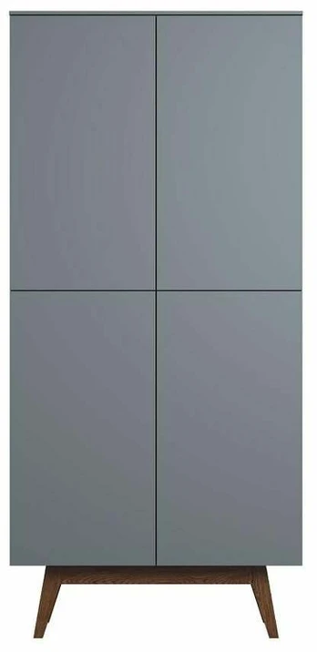 Spinta Elme Studios Juva, mėlyna sp./pilka sp., 40 cm x 78 cm x 167.5 cm