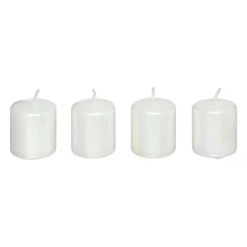 CANDLES SATIN WHITE 4x40G