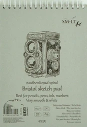 Eskizavimo bloknotas Bristol Authentic A4, 50 lapų kaina